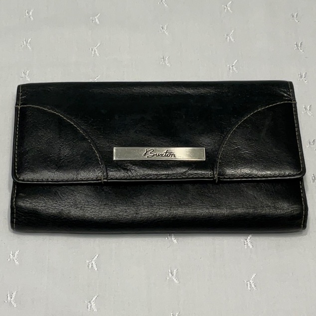 Buxton Genuine Leather WalletCard Holder Black
